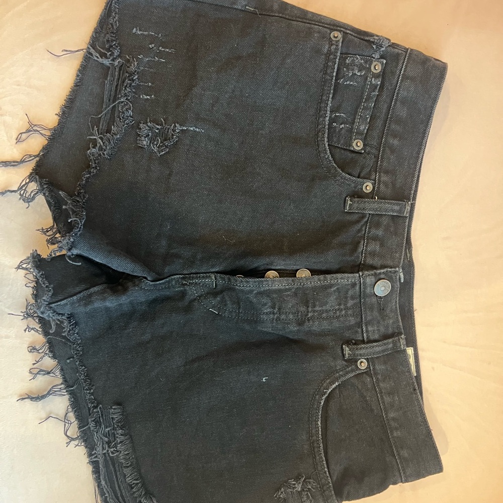 We The Free Black Jean Shorts